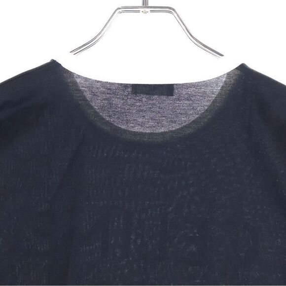 Celine Triomphe Logo Print Cotton Jersey Crew Neck Short Sleeved T-shirt Cut - Picture 4 of 9